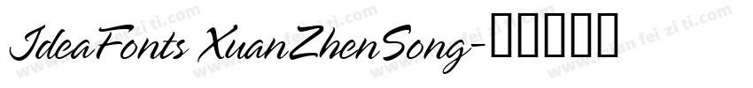 IdeaFonts XuanZhenSong字体转换